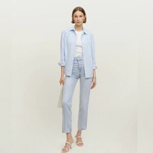 Reformation Cynthia High Rise Straight Rigid Denim Jean Tahoe Light Blue 25P